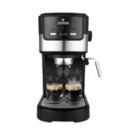 Mini Machine A Café 3 en 1 CRISTOR Capsules et Café moulu -20 BARS-1100 W- Noir Inox