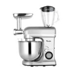 Pétrin CONDOR POWER MIX Multi Fonction - Double Crochet - 1600W - 8L Bol - 1,5L Blender - Silver