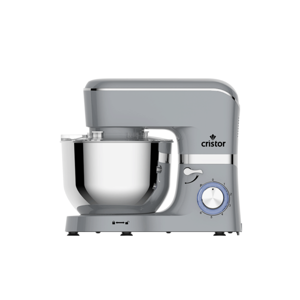 Pétrin CRISTOR Mono Fonction -6 L-1400 W- Gris_inox