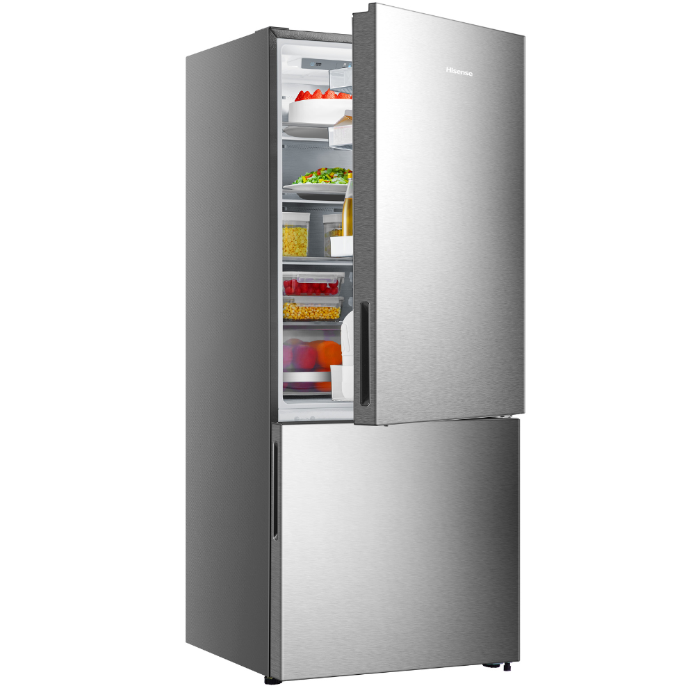 Réfrigérateur HISENSE Combiné - 408 L - Metal tech cooling - Nofrost - Inox