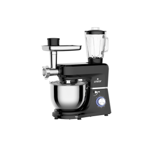 Pétrin multifonction double crochet 7l 1900 w (Noir/inox)